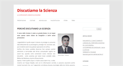 Desktop Screenshot of discutiamolascienza.org